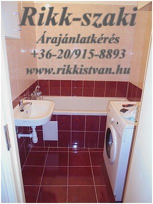 panel lakás fürdő szoba felújítás Rikk-szaki 06-20-915-8893