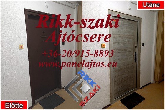 biztonsági ajtóbeépítés panal lakás Rikk-szaki 06-20-915-8893