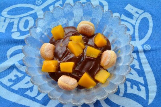 467 mangós csokipuding