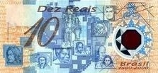 Brazília 10 Reais műanyag H