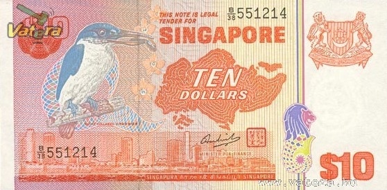 SZINGAPUR 10$ E