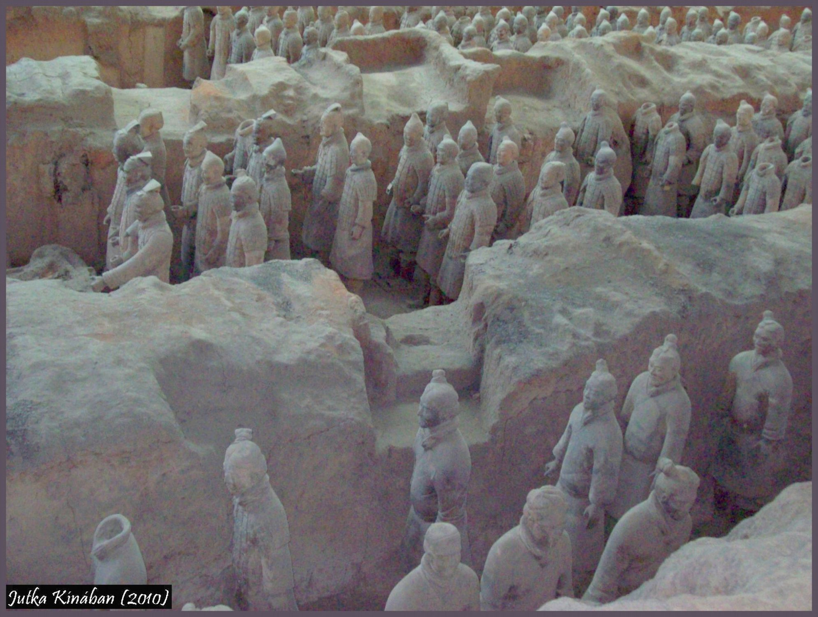 Xian - agyagkatonák ásatásának színhelyén