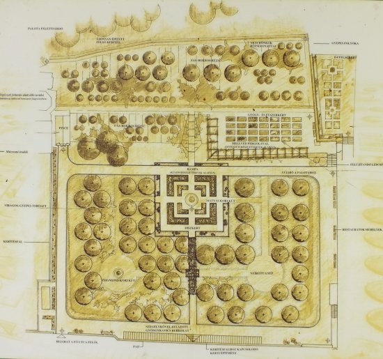 visegrád - palotamúzeum -kert-térkép