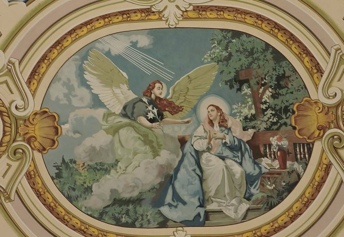 Kartal-Szent Erzsébet tp - freskó-1