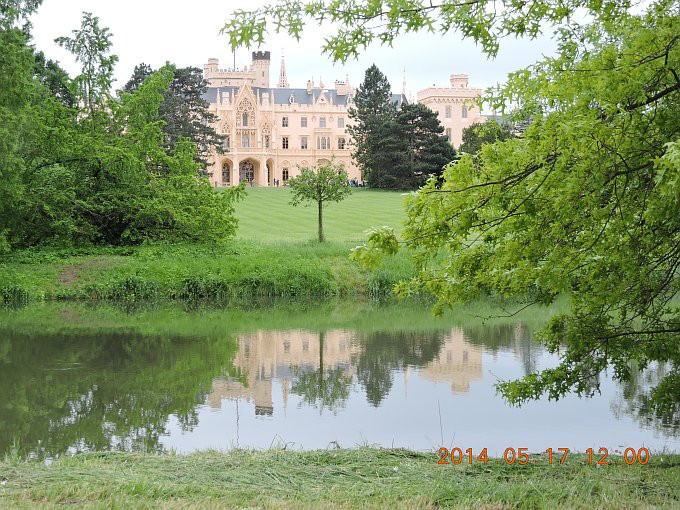 Lednice-Lichtenstein kastély - park-tükr