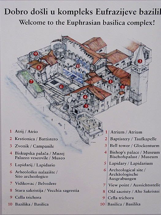 Parenzo-Porec - sztEuphrasius bazilika térképe