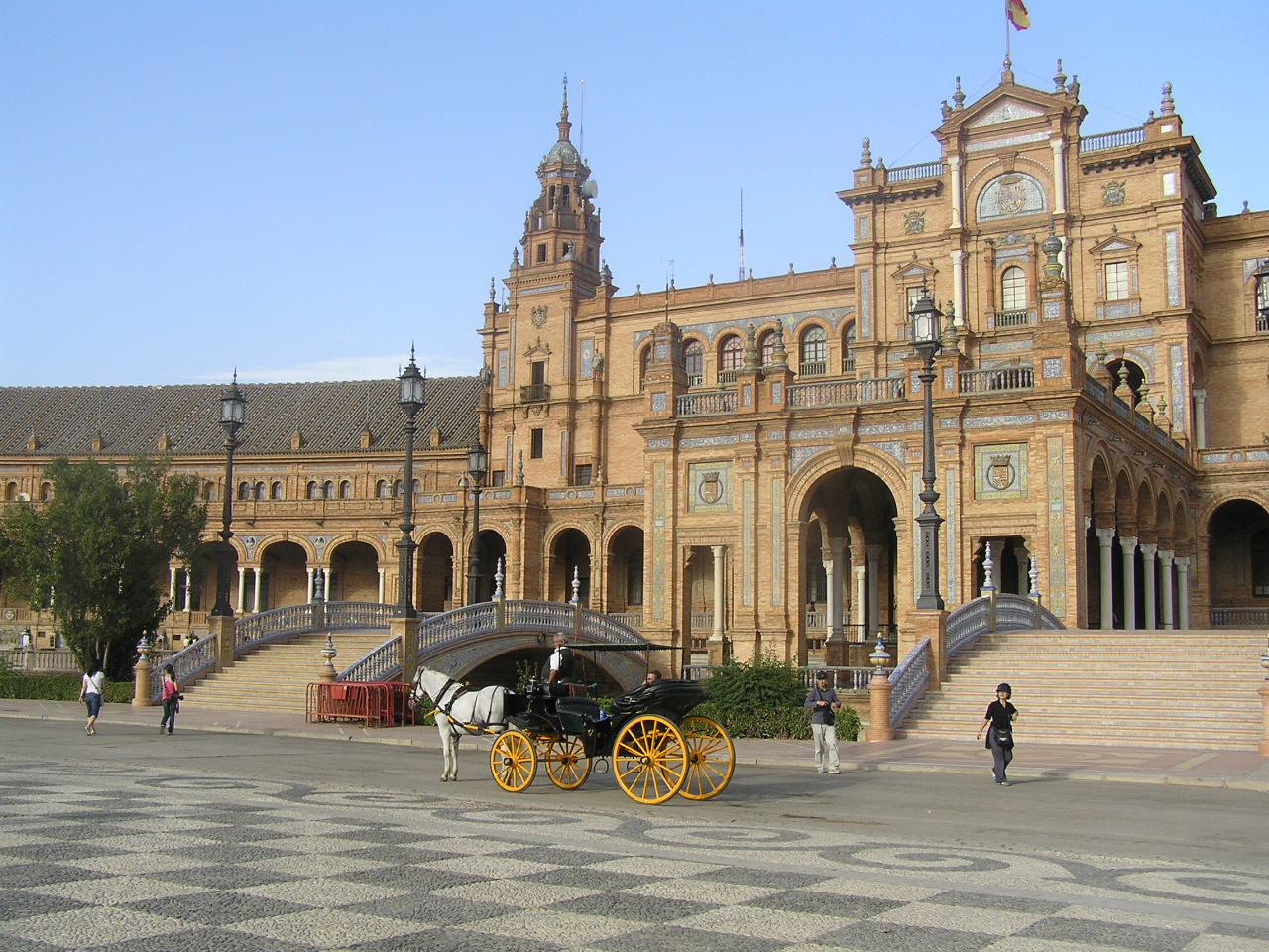 0419 Sevilla Plaza Espagna tere