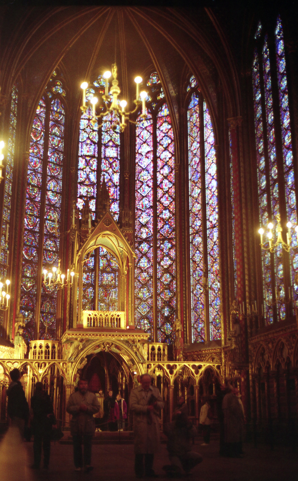 380 Párizs St. Chapel kápolna felső része