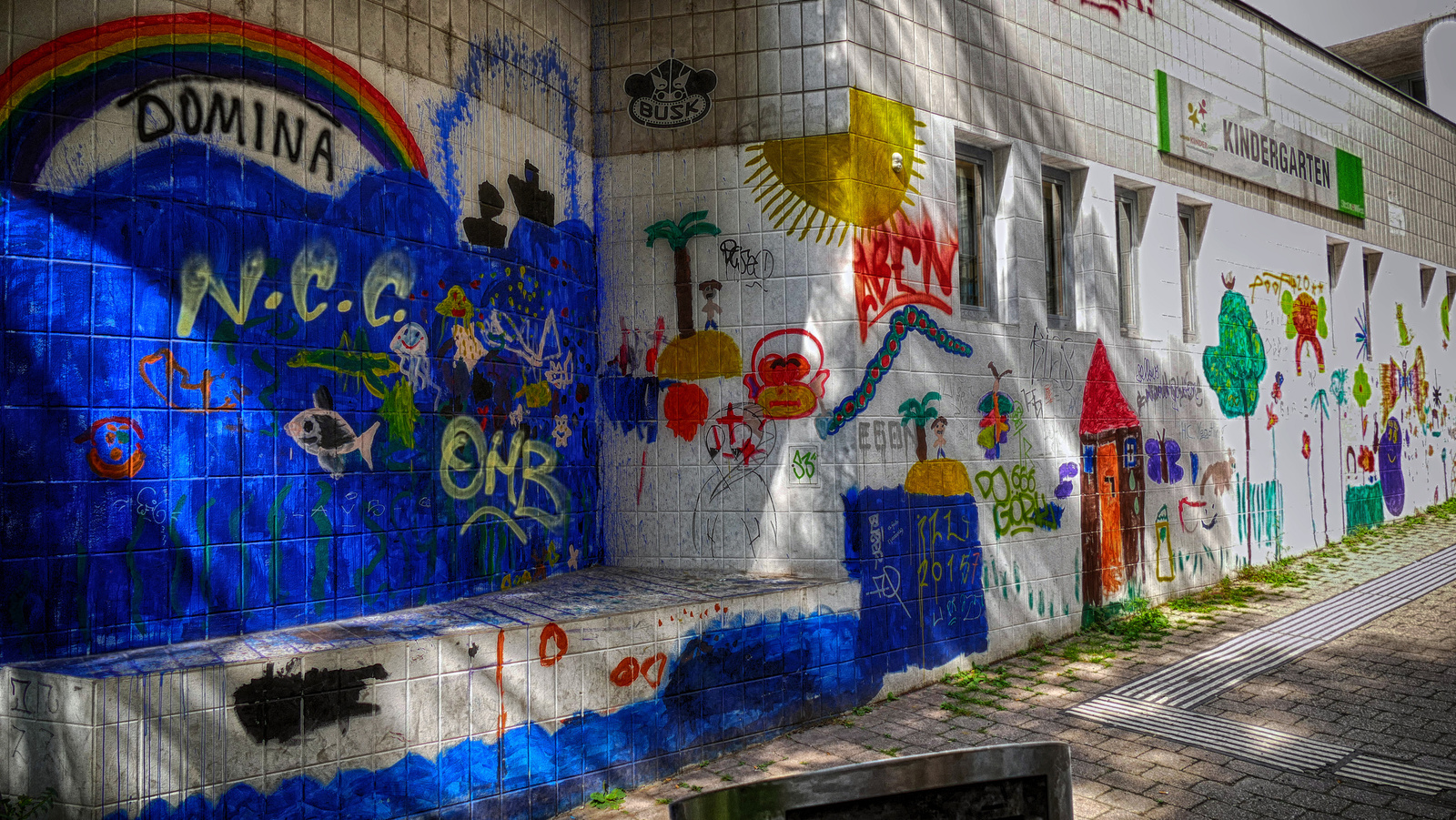 Bécs - Kindergarten graffiti