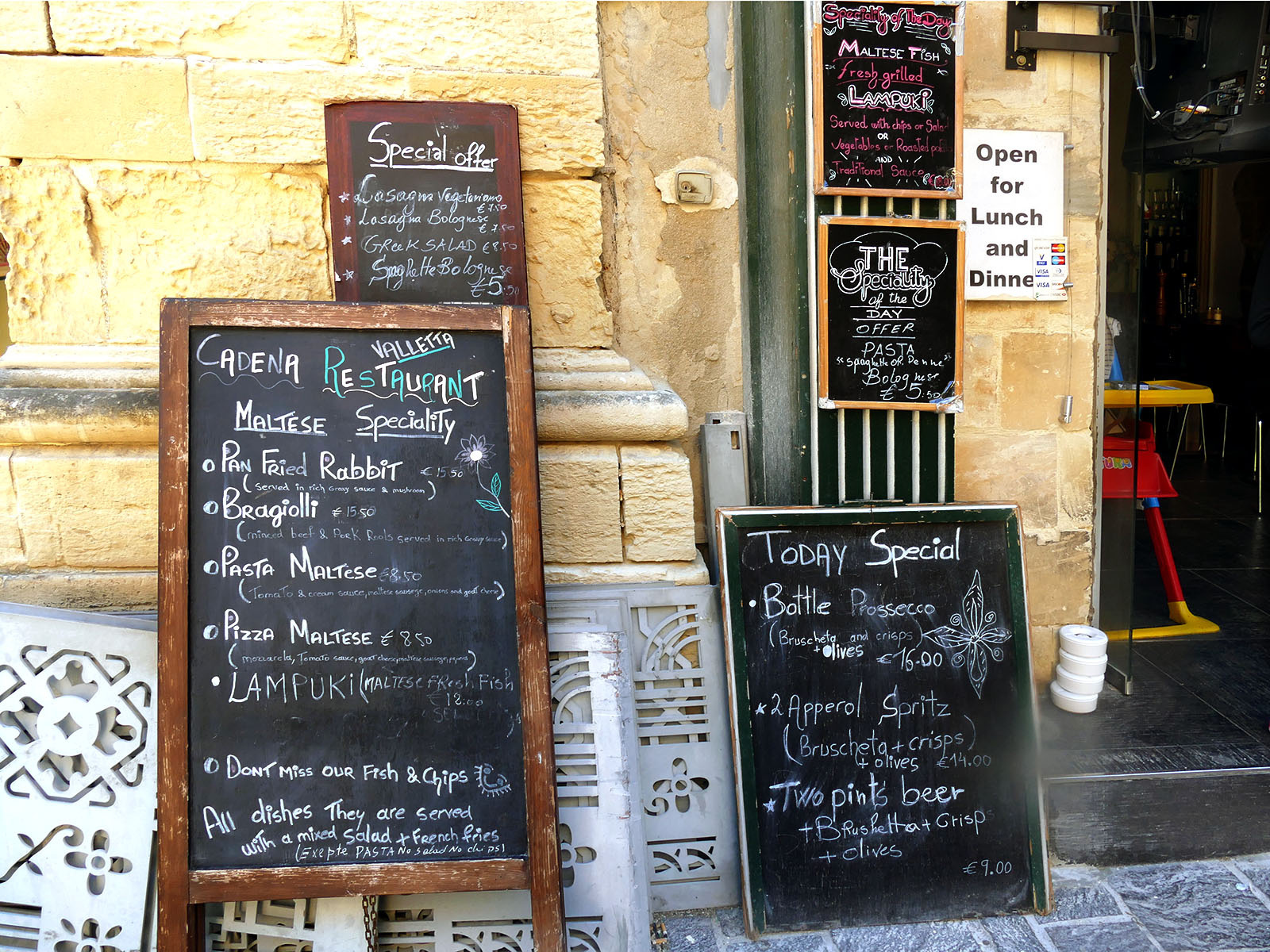 Costa - Valletta - Open for Lunch and Dinner