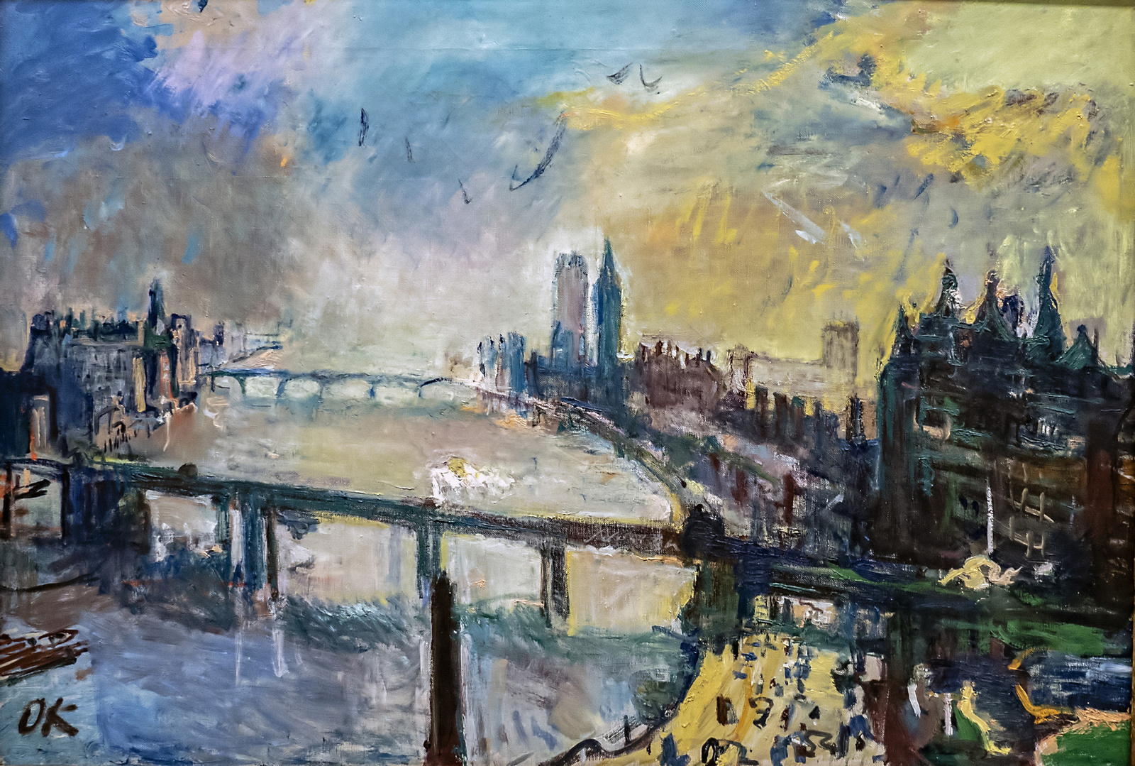 Bécs - Albertina - Oscar Kokoschka - London Small Thames Landsca