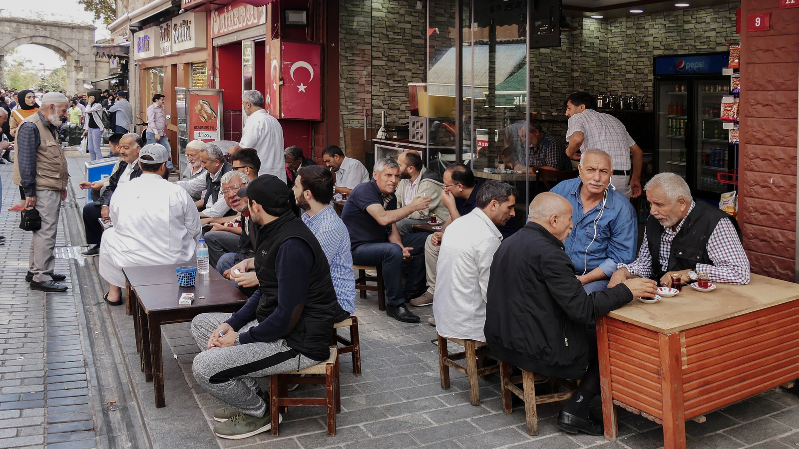 Istanbul - Fatih ultraortodox muszlim piac férfimegőrző