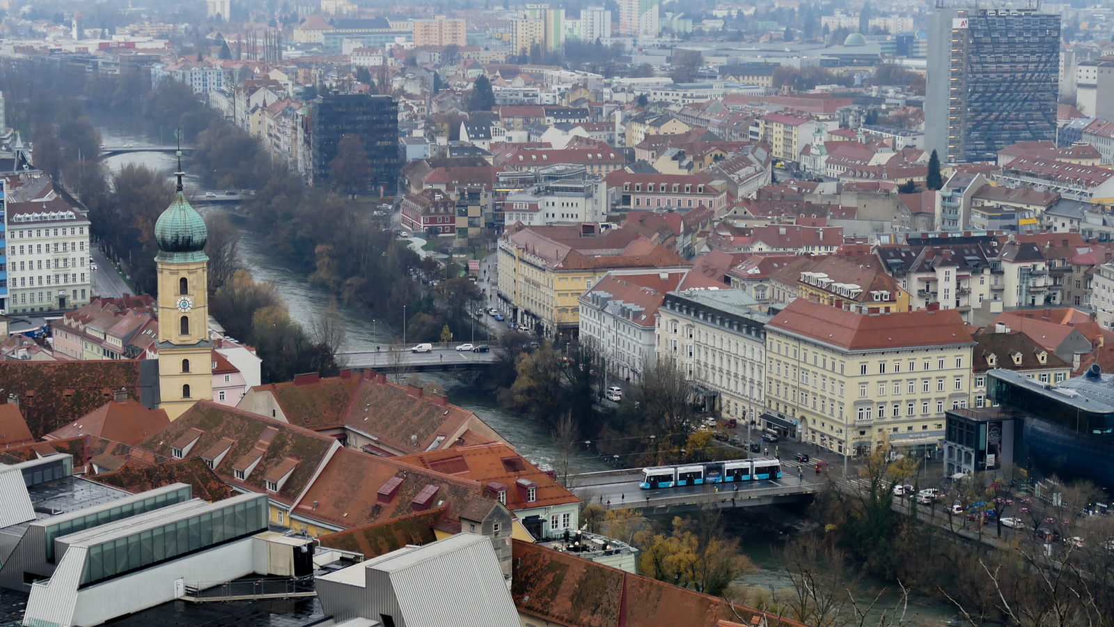 Graz - panoráma a várból