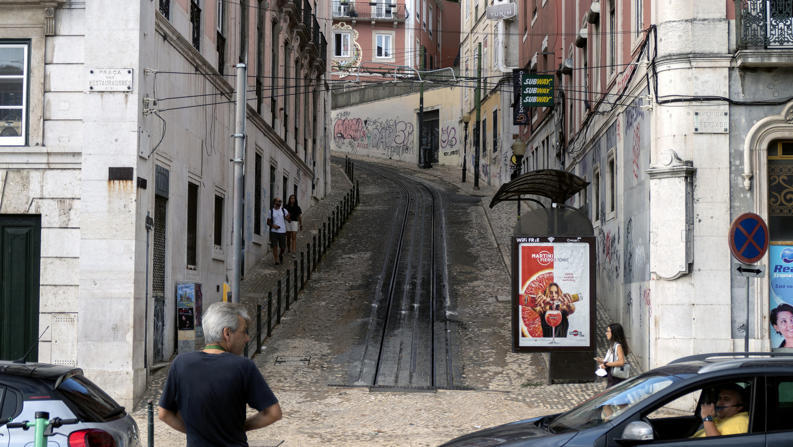 Lisbon - Glória sikló alső állomás