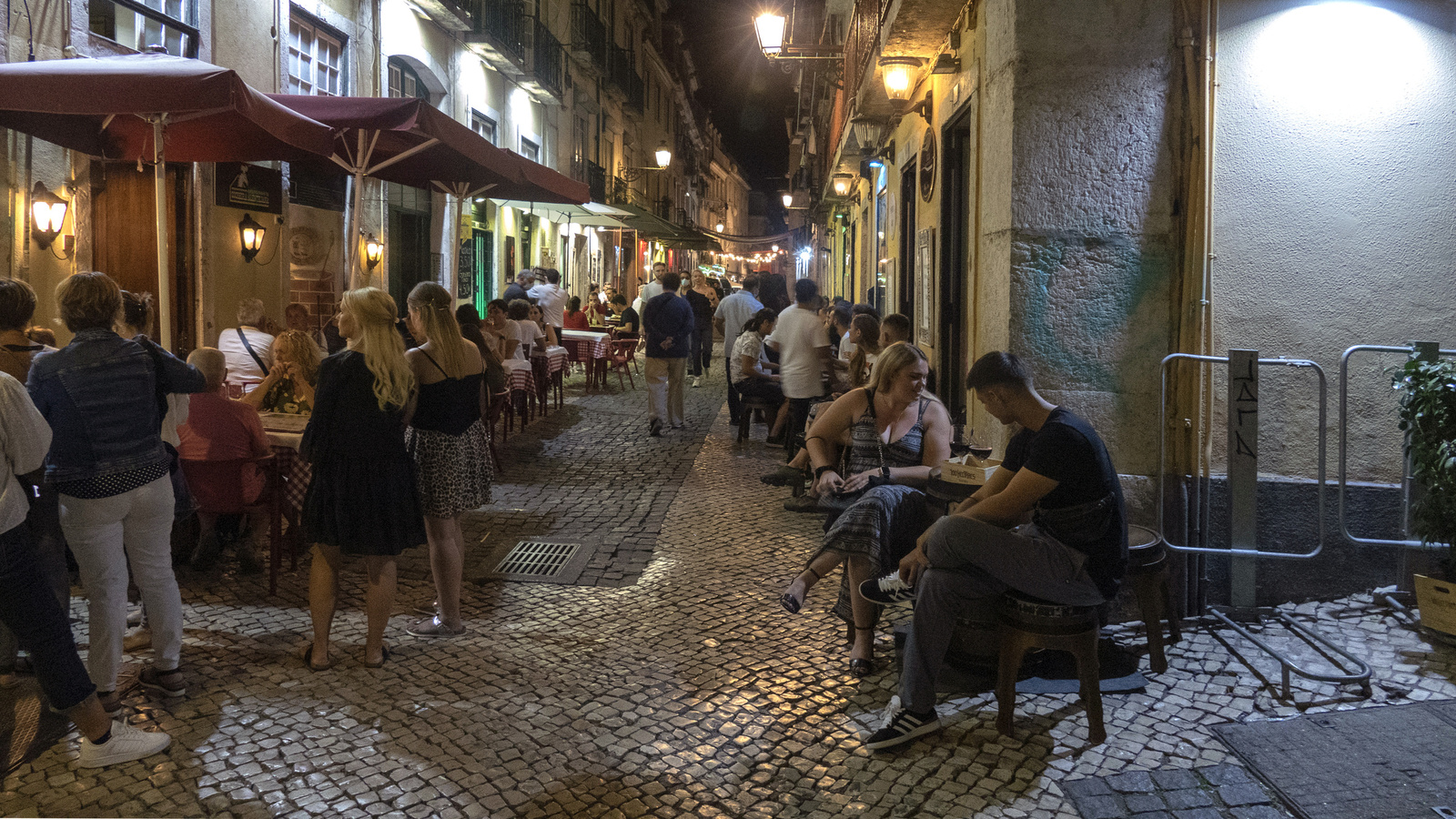 Lisbon - Bairro Alto - vacsoraidő