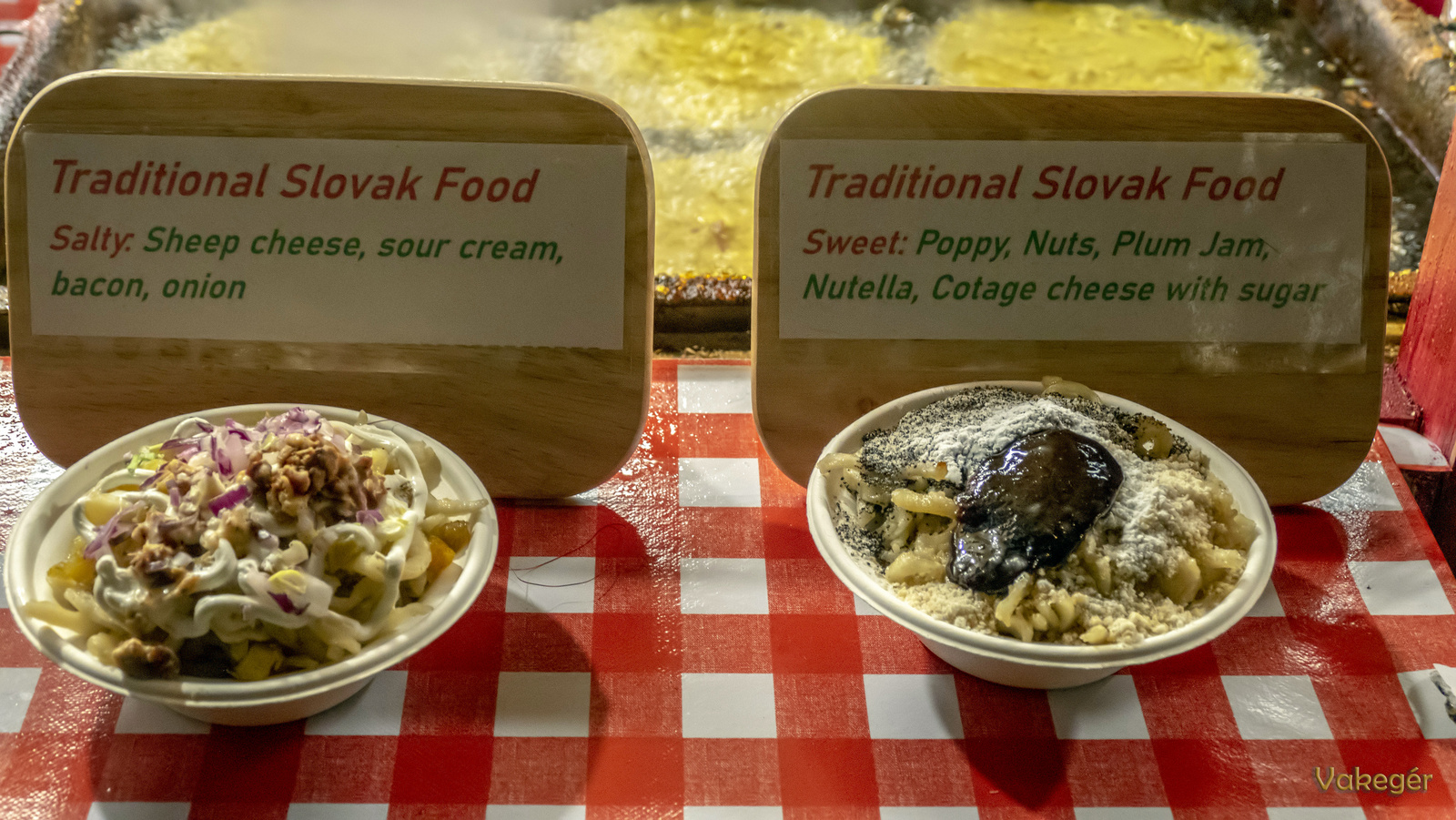 Hagyományos szlovák ételek mint túrós és mákostészta