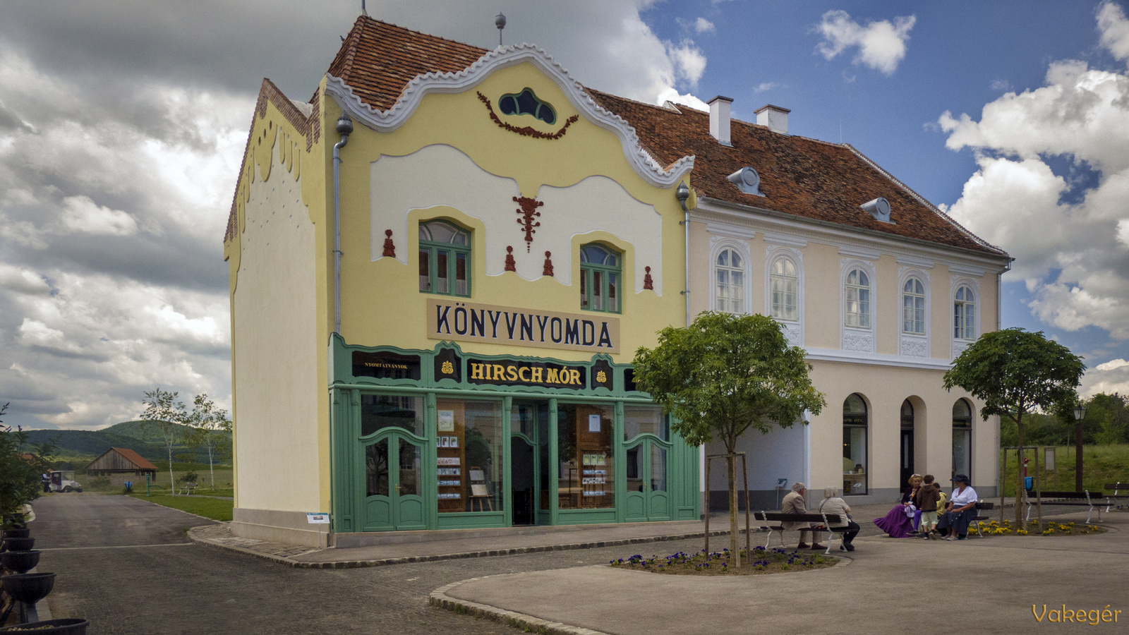 Skanzen - Erdély főtér - Hirsch nyomda Marosvásárhely - Rövidárú