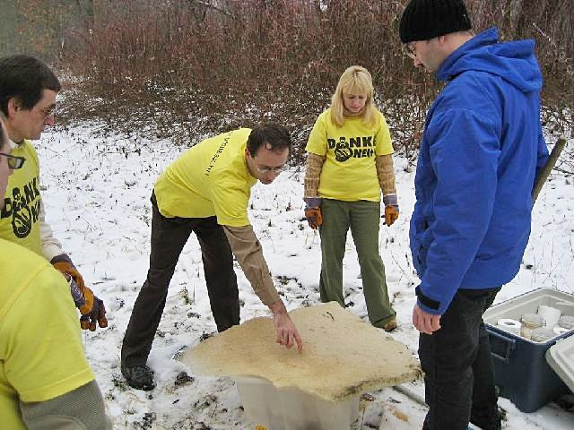 2008-01-11 Lapincs jégminták vizsgálata Bécsben