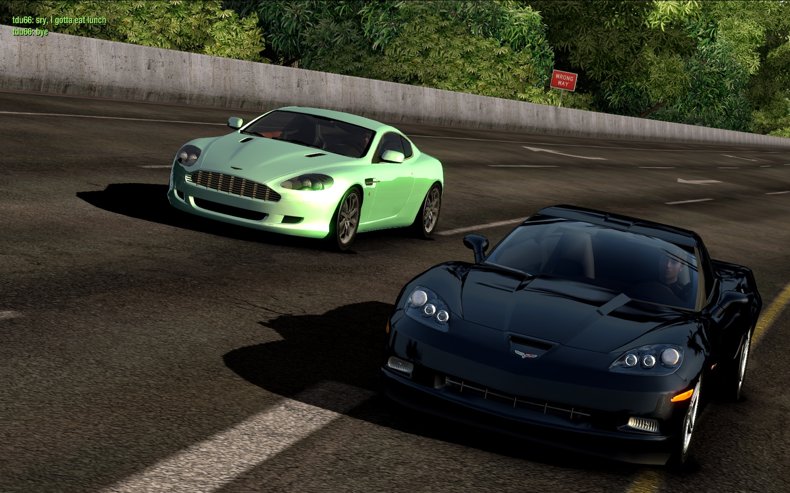 Aston Martin DB9 & Corvette Z06