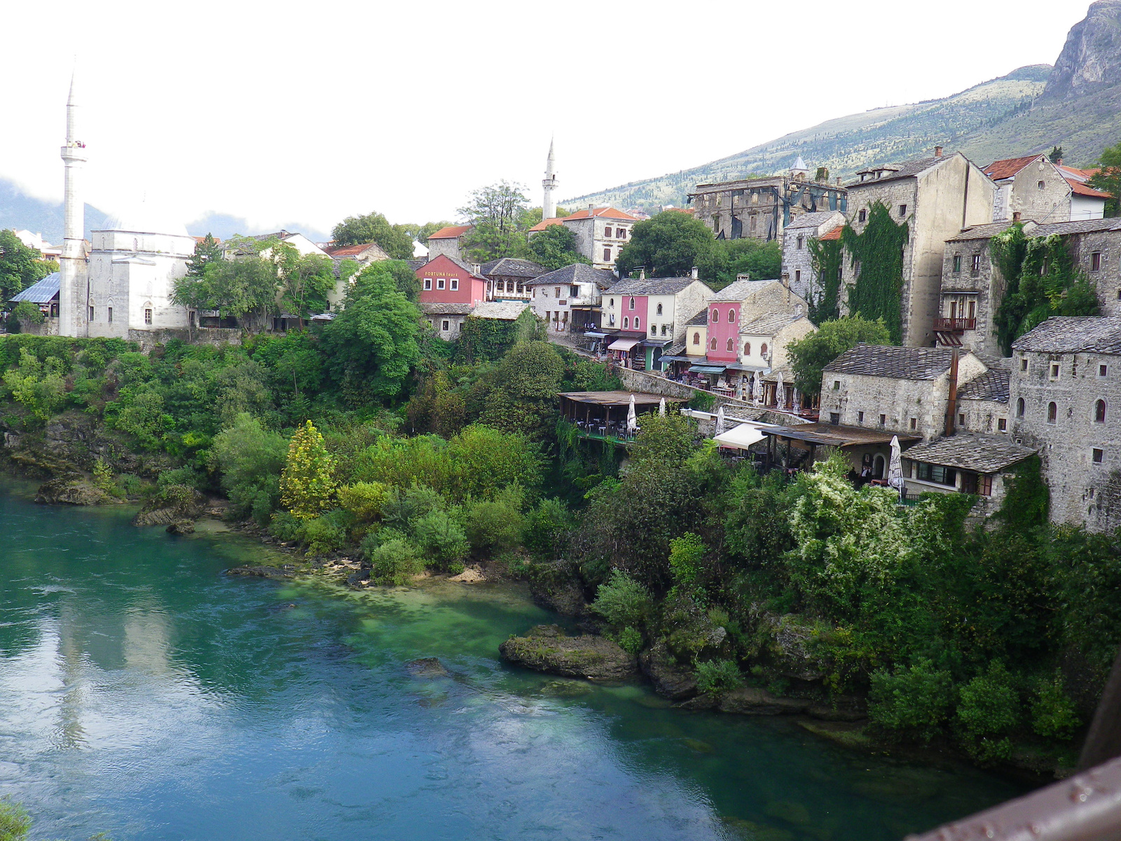 Festmény hatású fotó Mostarról