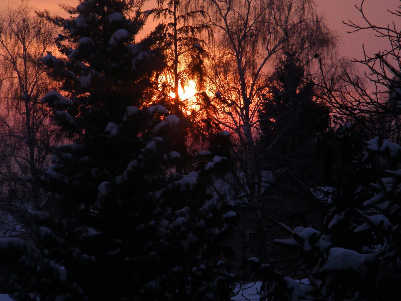 Téli naplemente