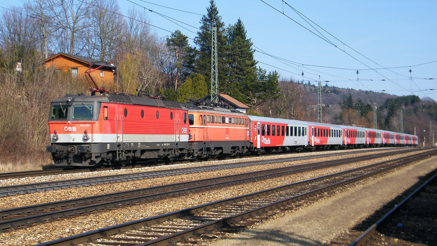 ÖBB 1144 232, Tullnerbach-Pressbaum, 2012.03.15