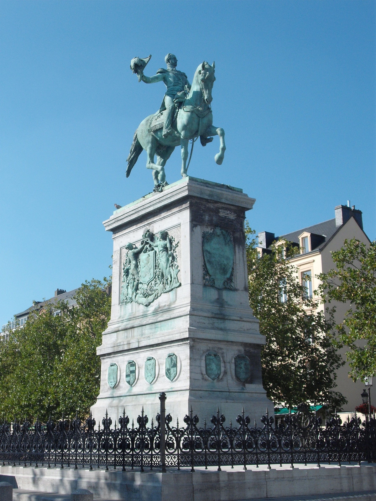 Luxembourg II.Vilmos, nagyherceg szobra