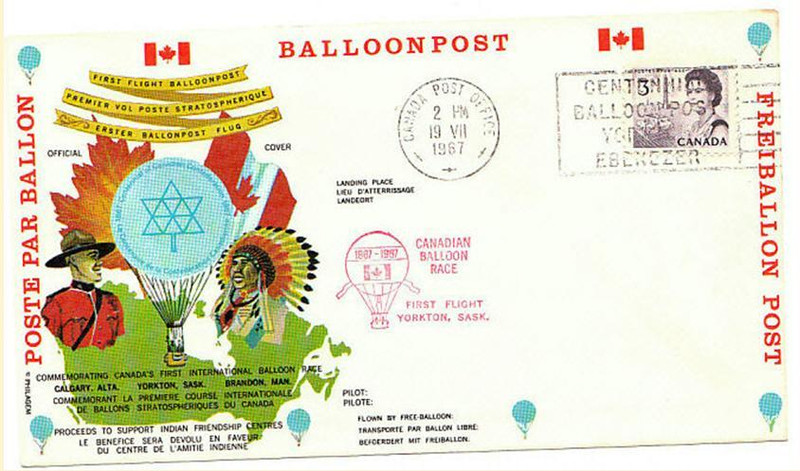 balloon post western canada front view