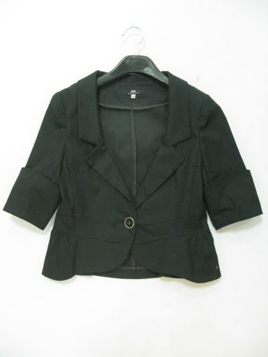 90714A-29A DNG BLACK COTTON COAT SIZE 2 4 6 PRICE USD 42[1]