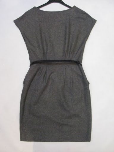 90721A-30 PRADA GREY WOOL DRESS SIZE 2 4 6(BACK) PRICE USD 42[1]