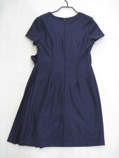 90804A-06 PRADA PURPLE WOOL COTTON DRESS SIZE 2 4 6(BACK) PRICE 