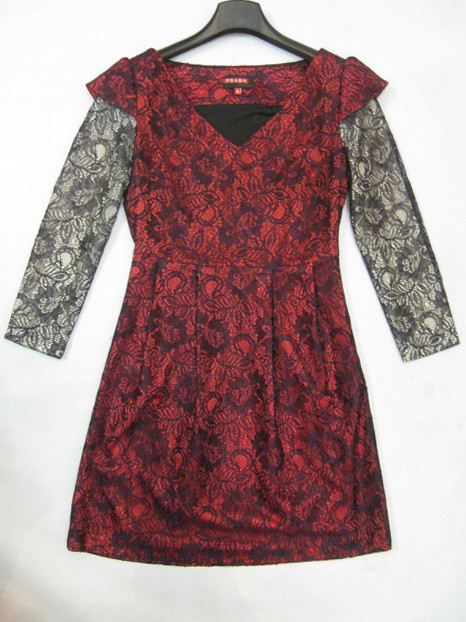 91018A-23  PRADA LACE DRESS SIZE 2 4 6  PRICE USD46