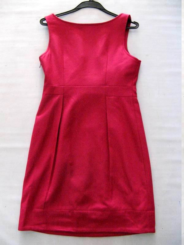 91009B-9A   GUCCI RED WOOL DRESS SIZE 2 4 6 (BACK) PRICE USD39