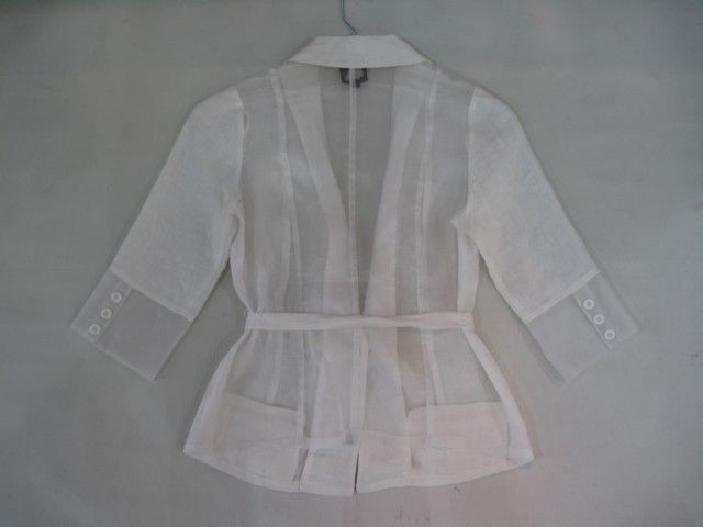 90715B-09 CK WHITE COTTON&LINEN&ORGANZA TOP SIZE 2 4 6(BACK) PRI