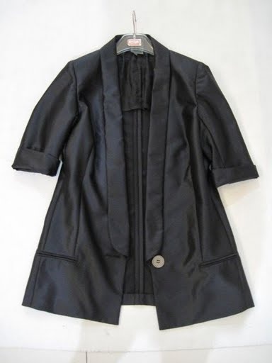 90715B-32A CK BLACK SILK COAT SIZE 2 4 6 PRICE USD 43[1]