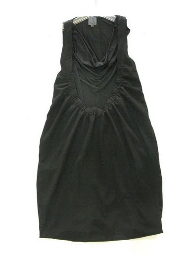 90802A-41A  CK BLACK COTTON JERSEY DRESS SIZE 2 4 6  PRICE USD 4