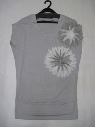 90717B-06 MOSCHINO GREY COTTON JERSEY&COTTON TOP SIZE ONE SIZE (