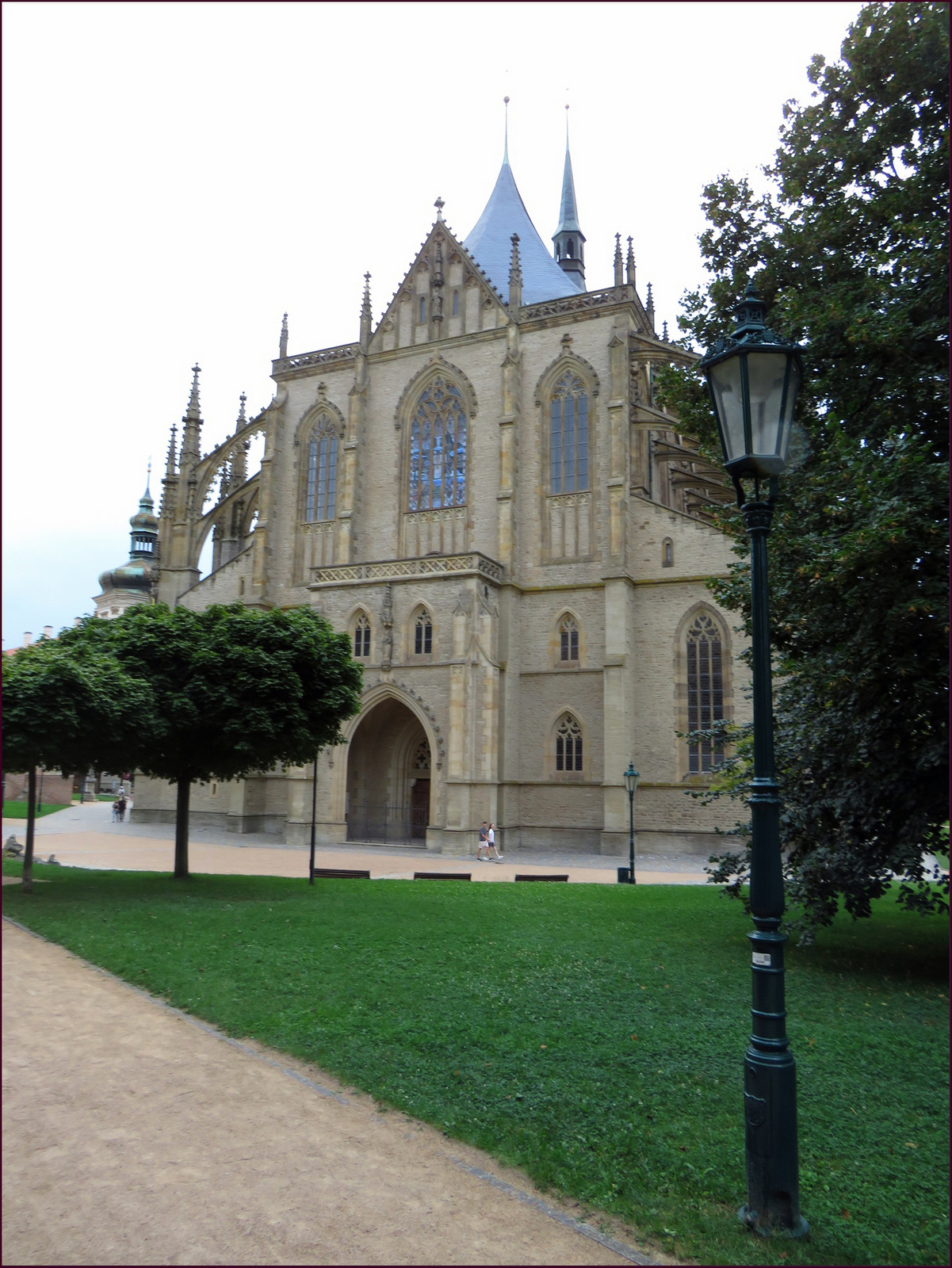 Kutna Hora - a Szent Borbála katedrálisnál