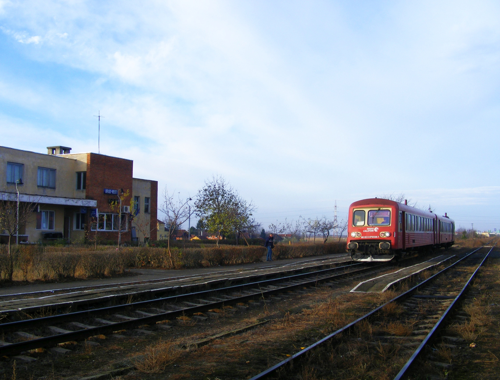 Érkezés Arad-Vest állomásra
