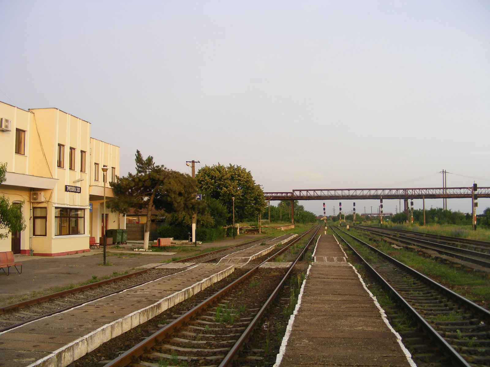 Timisoara sud román építésű állomása