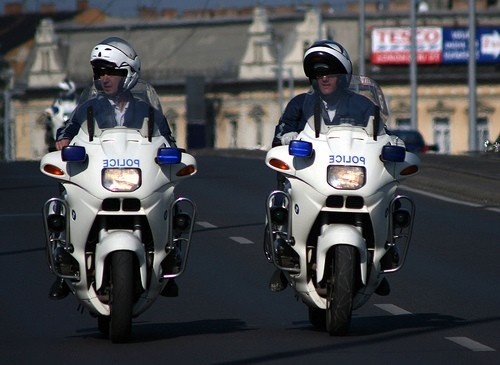 hungary police motor cycle