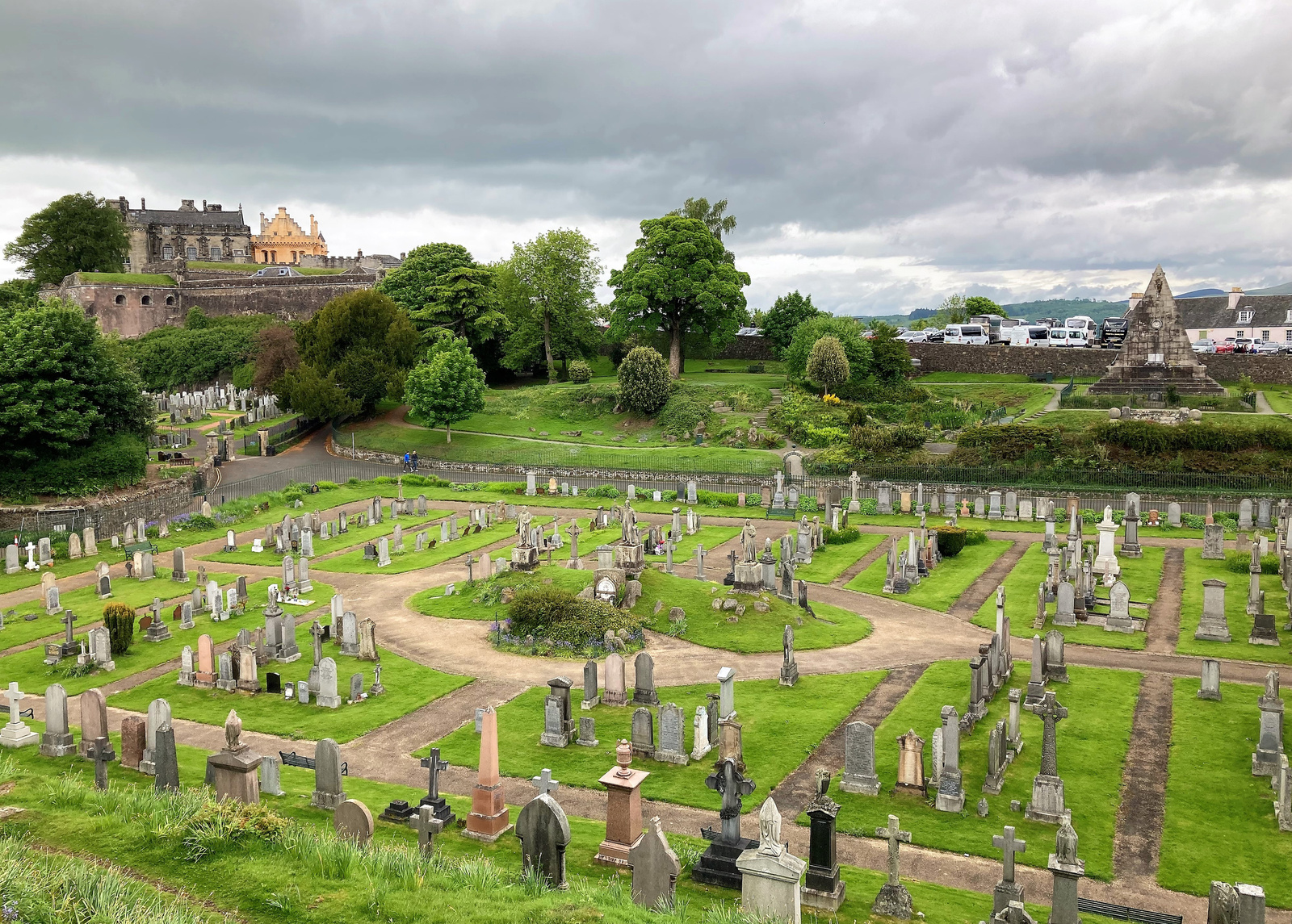 Stirling kastély és temető