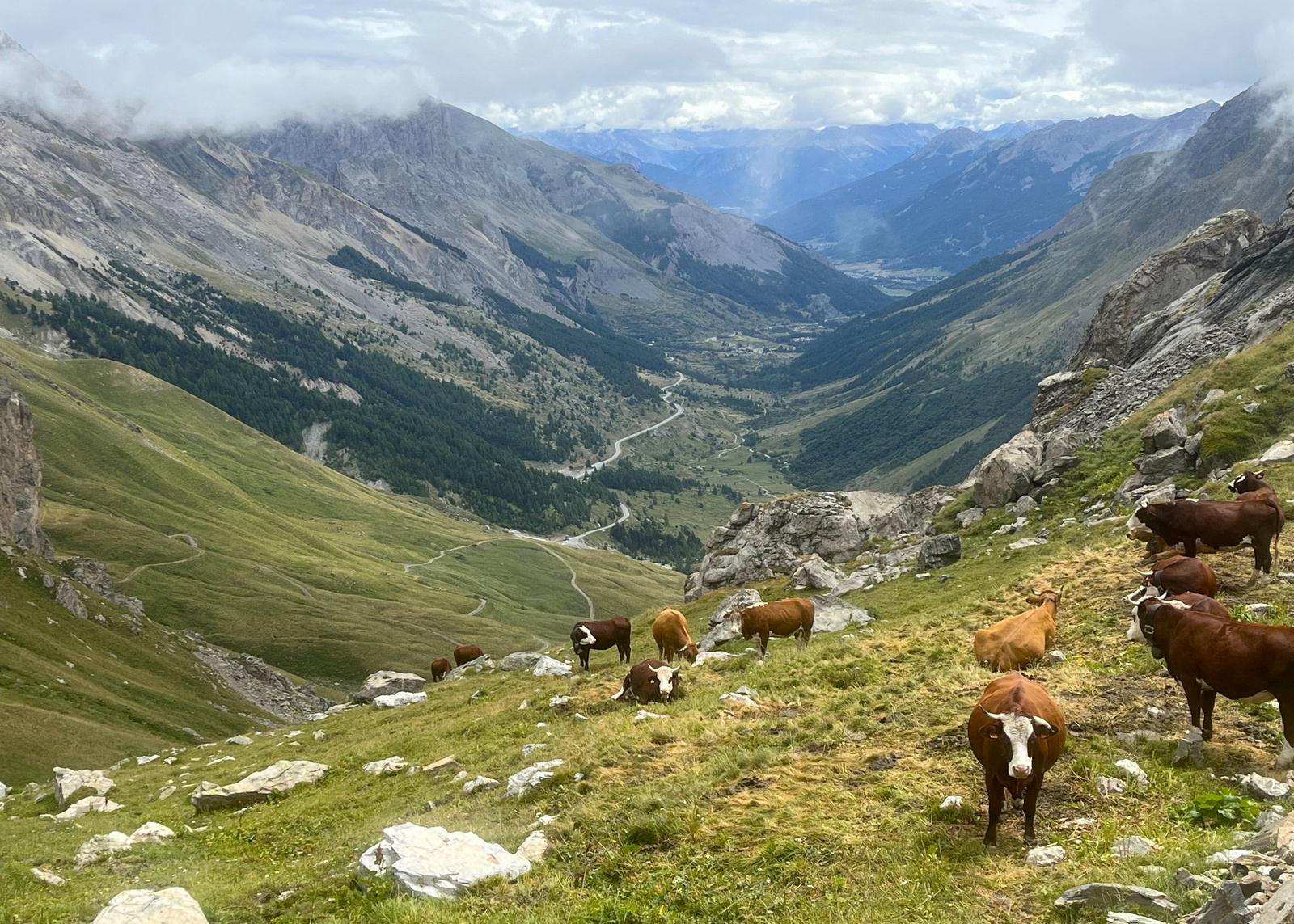 Kilátás a Galibier-ről