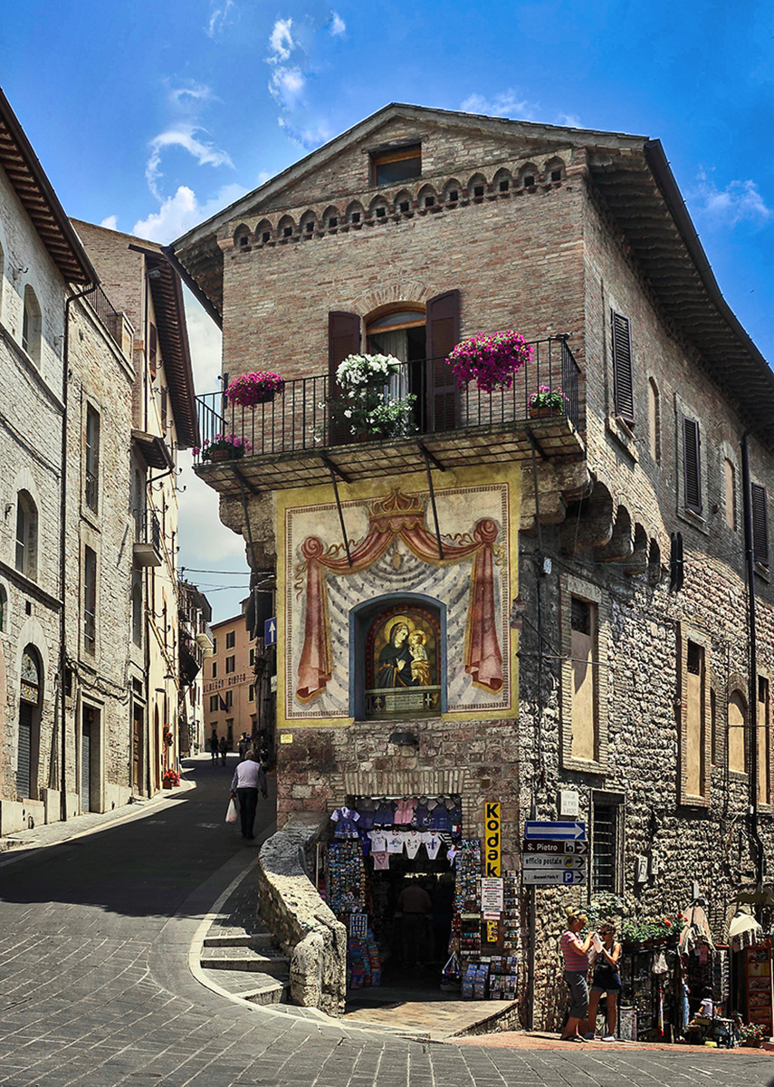 Assisi-utcájában