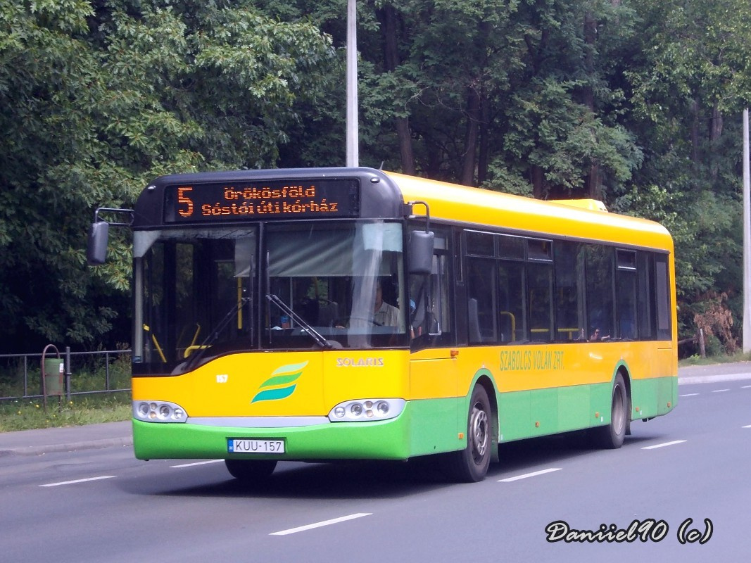 KUU-157, Solaris Urbino 12 (Nyíregyháza, Sóstó)