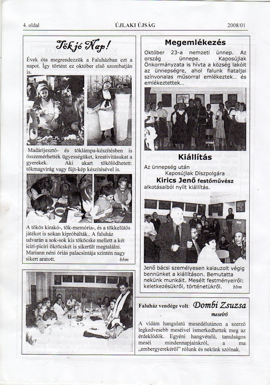 Újlaki Újság 2008/01 - 4