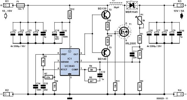 LaptopPowerSupplyforCarAdapterCircuitDiagram