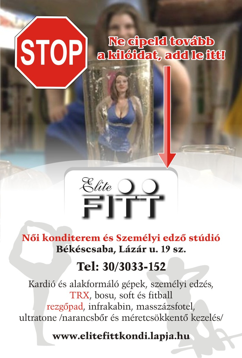 Elite Fitt szórólap