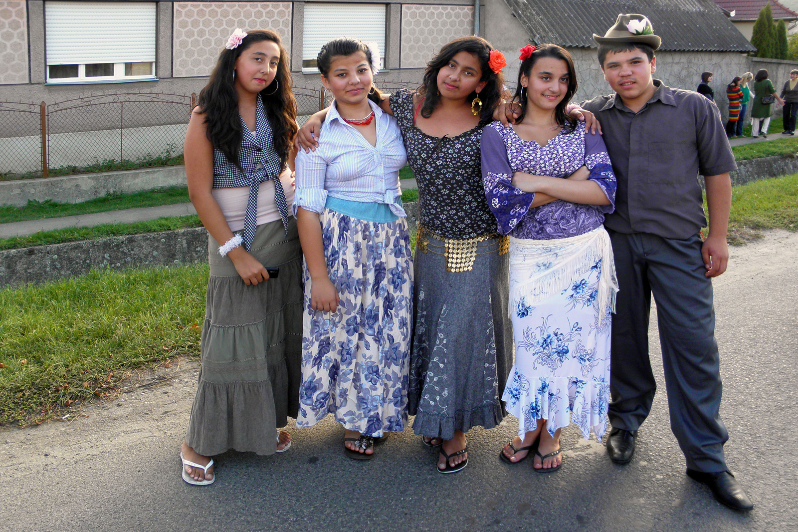 Bujáki roma fiatalok