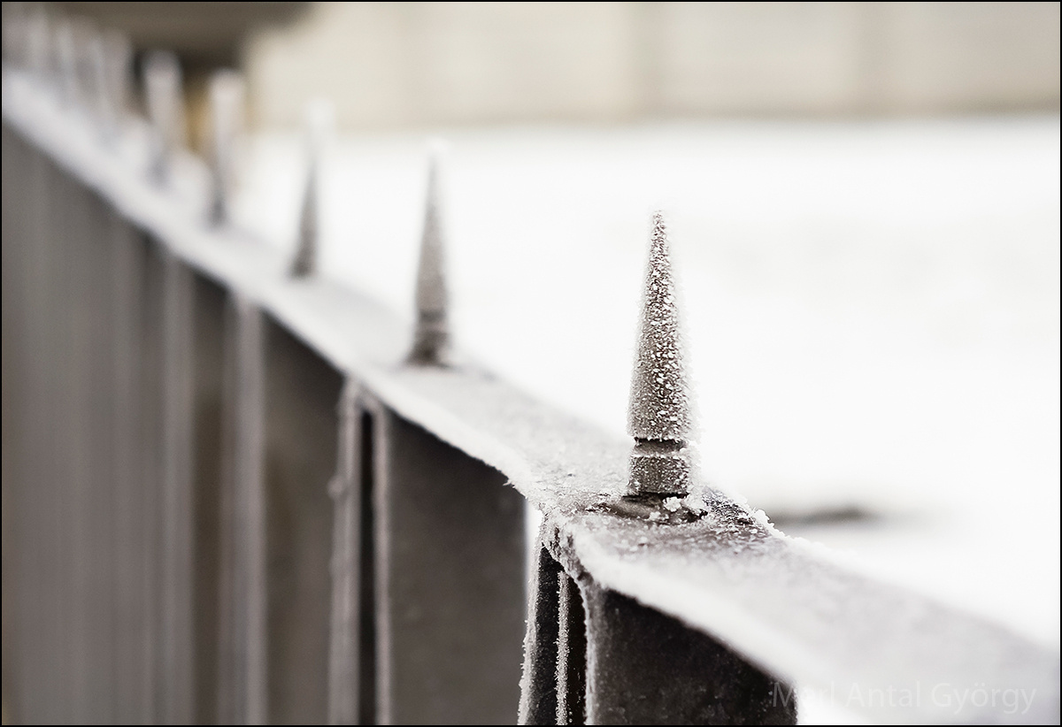kerítés télen